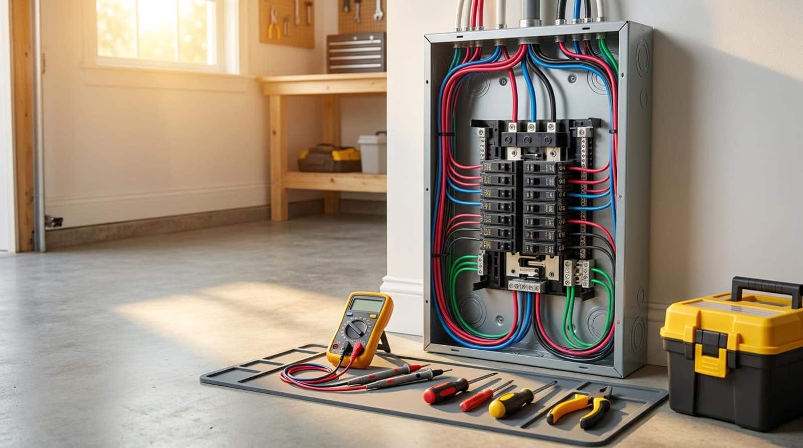 Electrical work in progress