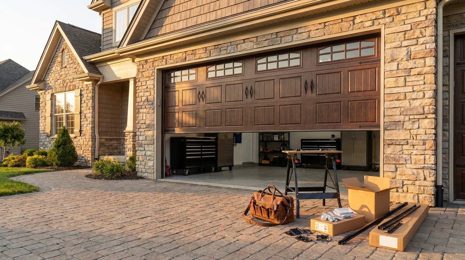 Garage doors work in progress