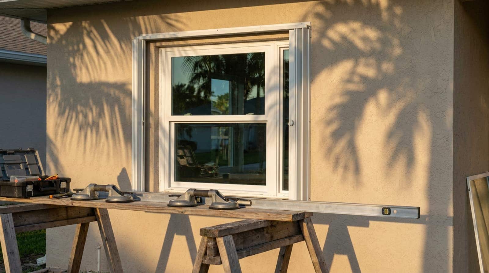 Impact windows work in progress